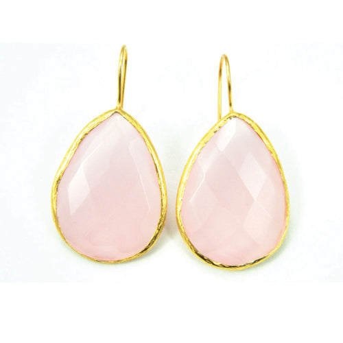 Boho Facet Cut Drops - Pink