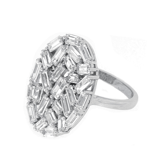 Olivia Baguette Cluster Ring