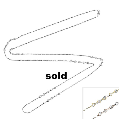 GO EVERYWHERE 5 STONE STATION NECKLACE