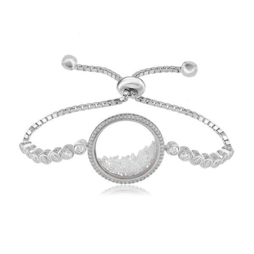 SHAKER ADJUSTABLE CZ BRACELET