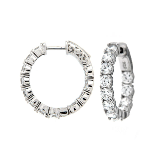 Ice Breaker 3/4" Hoop Earrings