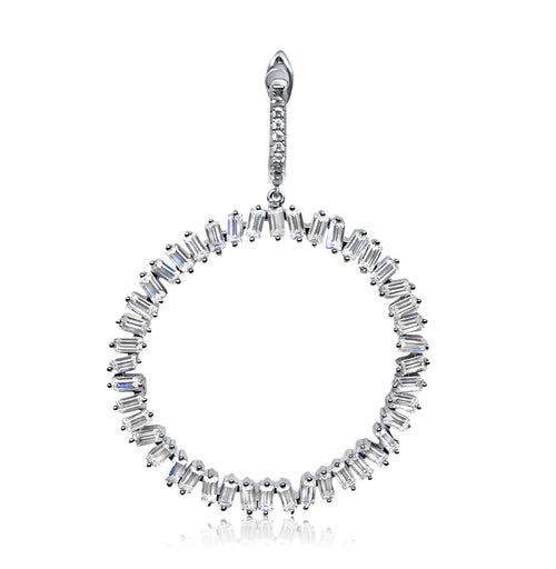 RODEO DRIVE LUXXE CIRCLE OF BAQUETTES DANGLE