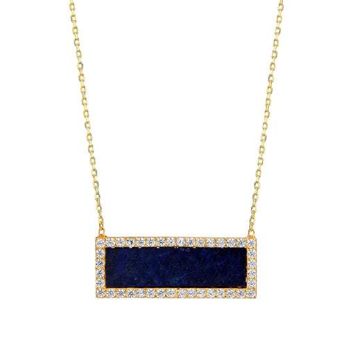 INLAID BAR NECKLACE