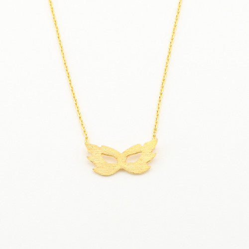 Tiny Mask Charm Necklace