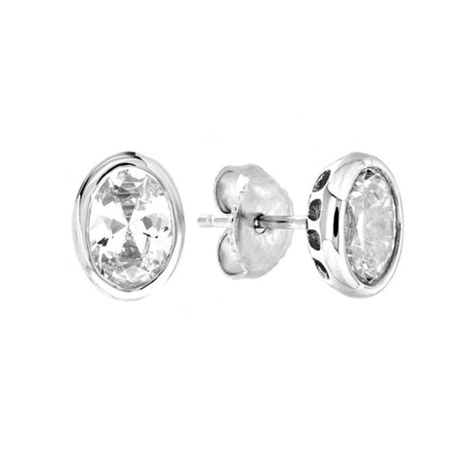 Everyday Oval Bezel Studs